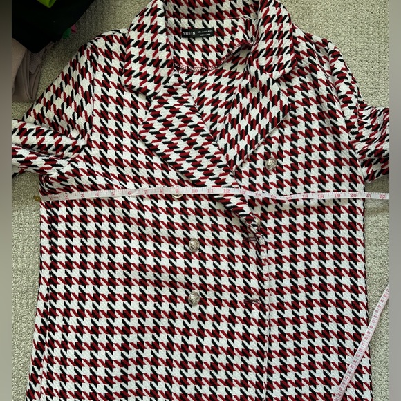 Black and Red Houndstooth light jacket - Picture 5 of 11